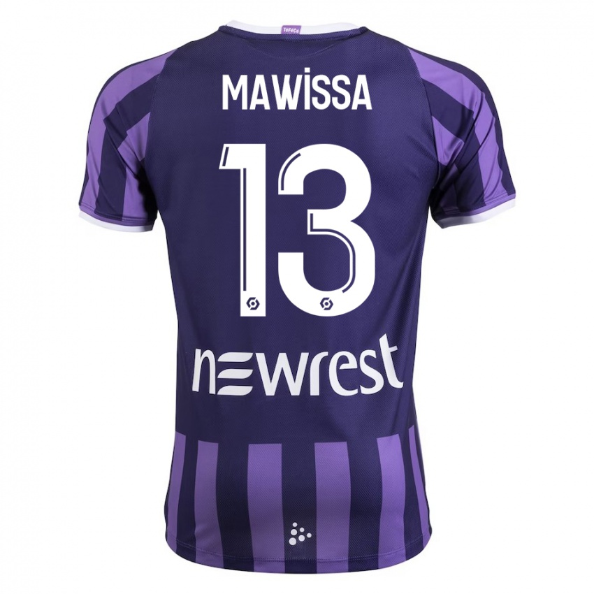 Niño Camiseta Christian Mawissa Elebi #13 Morado 2ª Equipación 2023/24 La Camisa Argentina