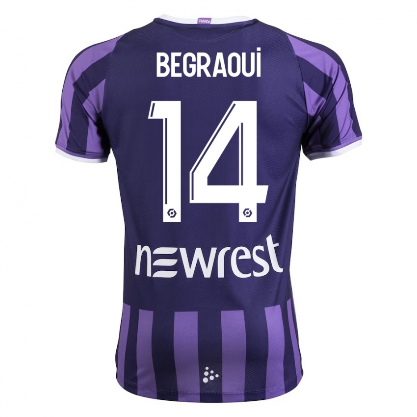 Niño Camiseta Yanis Begraoui #14 Morado 2ª Equipación 2023/24 La Camisa Argentina