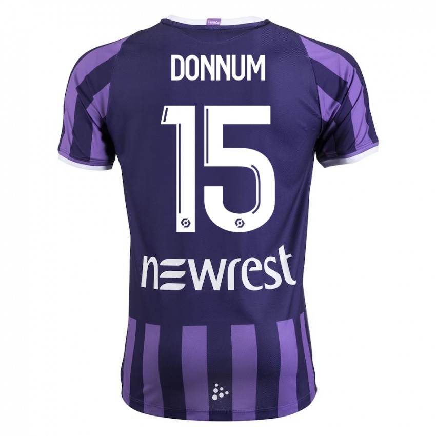 Niño Camiseta Aron Dønnum #15 Morado 2ª Equipación 2023/24 La Camisa Argentina