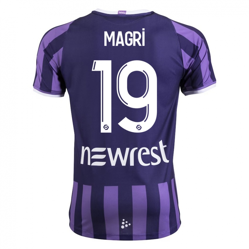 Niño Camiseta Frank Magri #19 Morado 2ª Equipación 2023/24 La Camisa Argentina