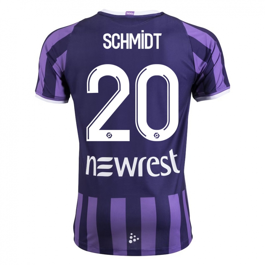 Niño Camiseta Niklas Schmidt #20 Morado 2ª Equipación 2023/24 La Camisa Argentina