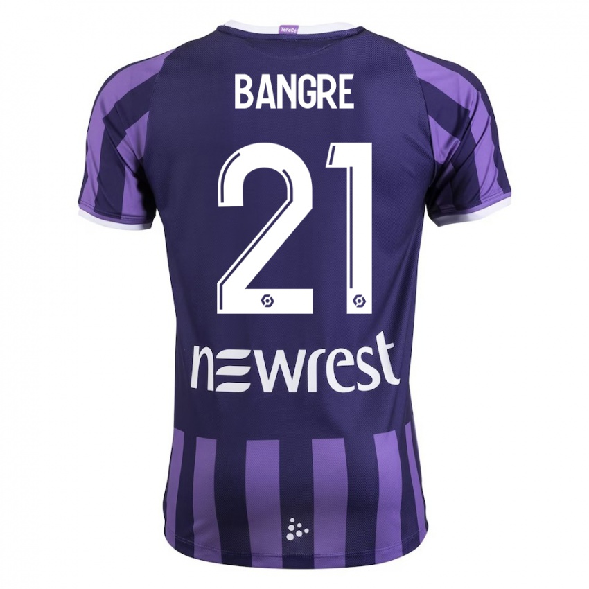 Niño Camiseta Mamady Bangré #21 Morado 2ª Equipación 2023/24 La Camisa Argentina