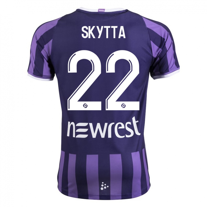 Niño Camiseta Naatan Skyttä #22 Morado 2ª Equipación 2023/24 La Camisa Argentina