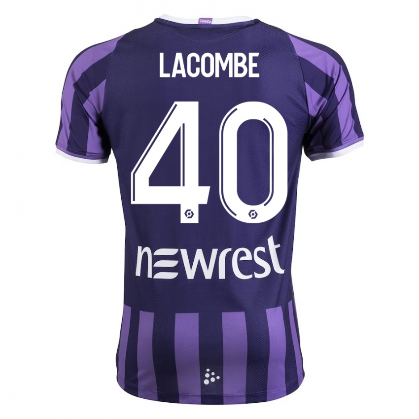 Niño Camiseta Justin Lacombe #40 Morado 2ª Equipación 2023/24 La Camisa Argentina