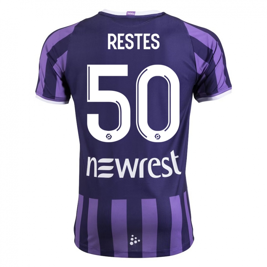 Niño Camiseta Guillaume Restes #50 Morado 2ª Equipación 2023/24 La Camisa Argentina