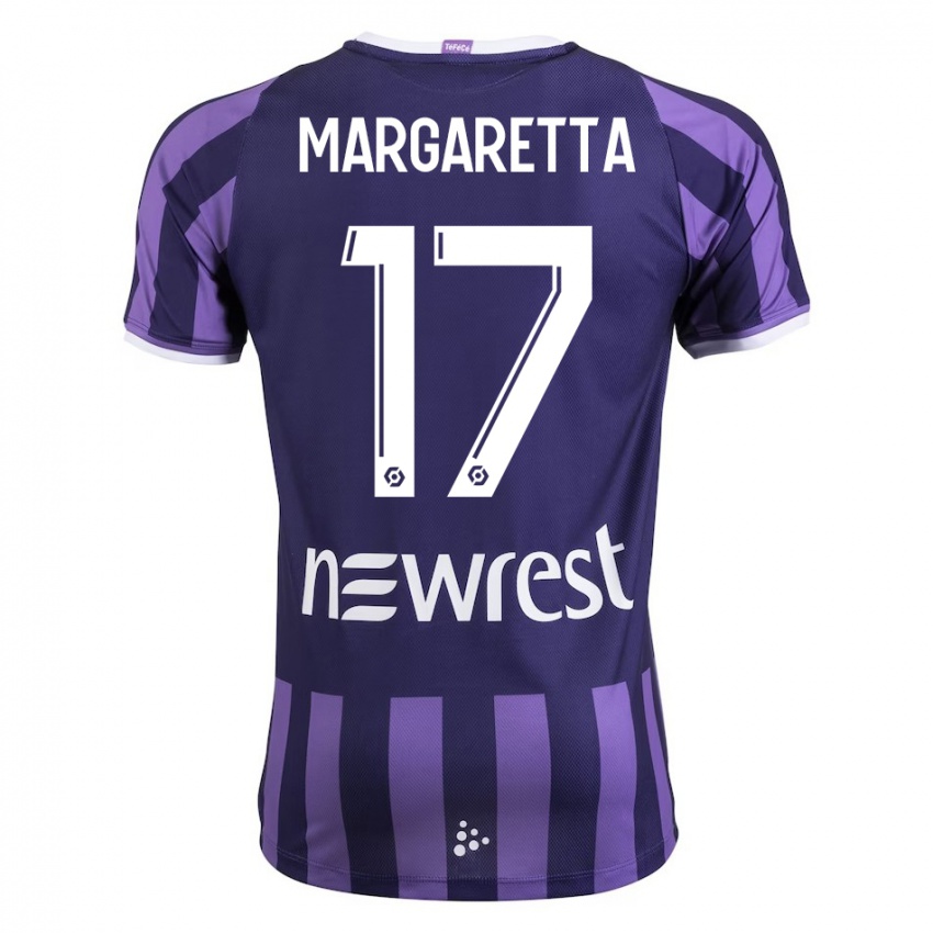 Niño Camiseta Jessica Margaretta #17 Morado 2ª Equipación 2023/24 La Camisa Argentina