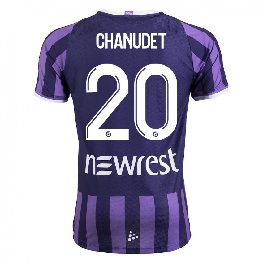 Niño Camiseta Coralie Chanudet #20 Morado 2ª Equipación 2023/24 La Camisa Argentina