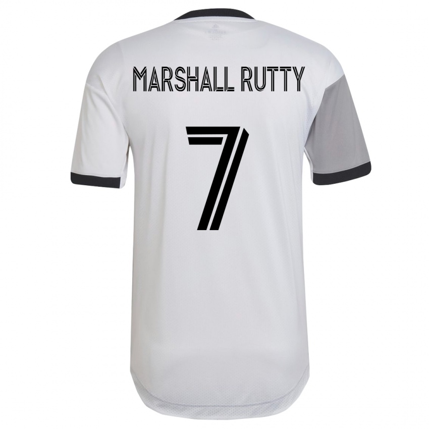 Niño Camiseta Jahkeele Marshall-Rutty #7 Blanco 2ª Equipación 2023/24 La Camisa Argentina