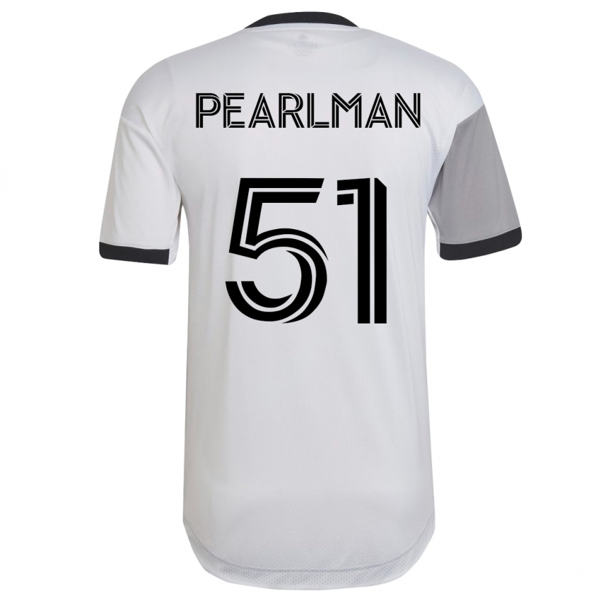 Niño Camiseta Adam Pearlman #51 Blanco 2ª Equipación 2023/24 La Camisa Argentina