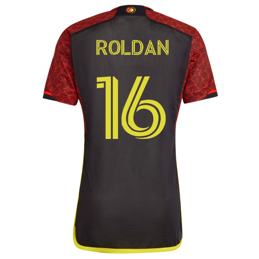 Niño Camiseta Álex Roldán #16 Naranja 2ª Equipación 2023/24 La Camisa Argentina