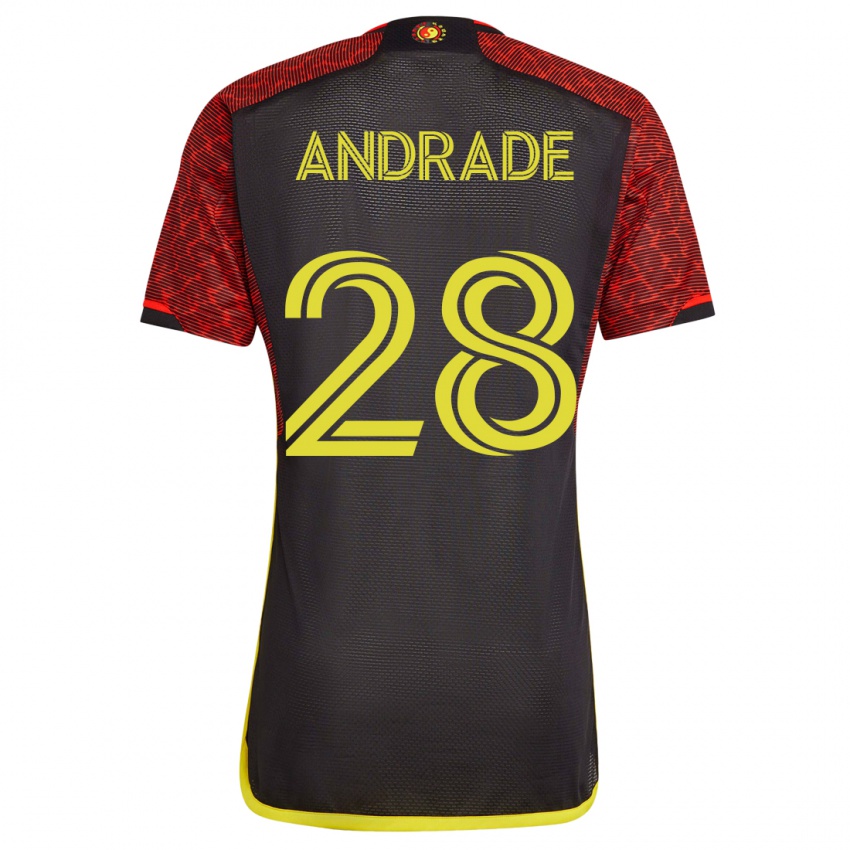 Niño Camiseta Yeimar Gómez Andrade #28 Naranja 2ª Equipación 2023/24 La Camisa Argentina