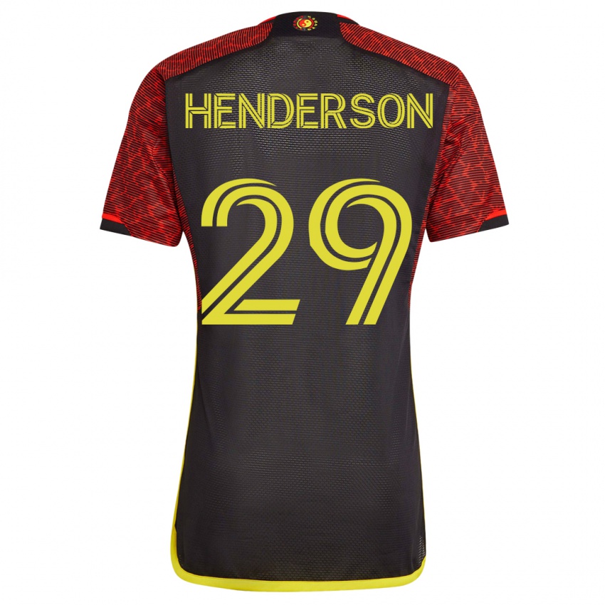 Niño Camiseta Anna Henderson #29 Naranja 2ª Equipación 2023/24 La Camisa Argentina