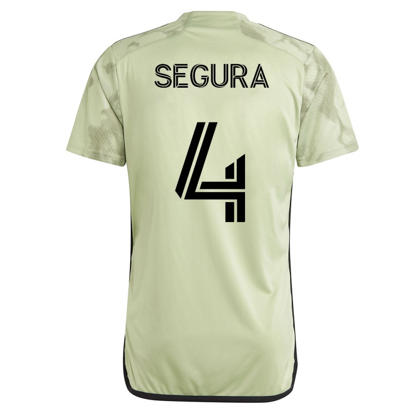 Niño Camiseta Eddie Segura #4 Verde 2ª Equipación 2023/24 La Camisa Argentina