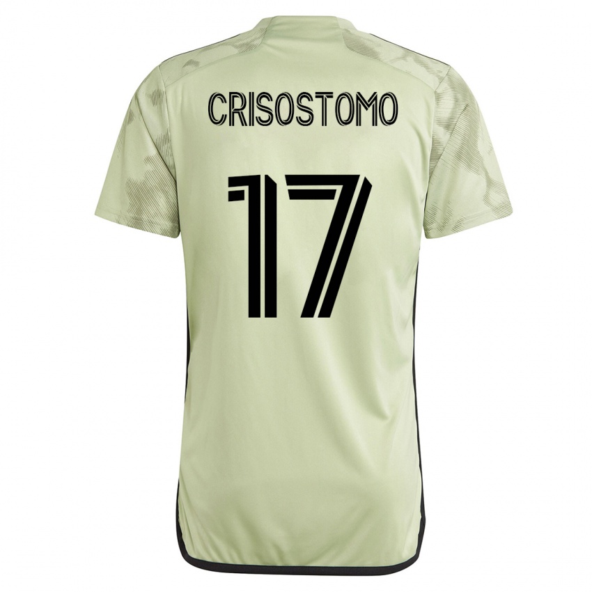 Niño Camiseta Danny Crisostomo #17 Verde 2ª Equipación 2023/24 La Camisa Argentina