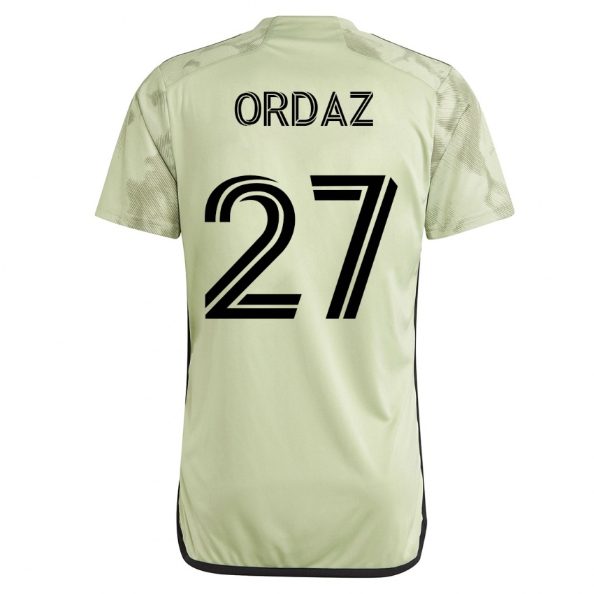 Niño Camiseta Nathan Ordaz #27 Verde 2ª Equipación 2023/24 La Camisa Argentina