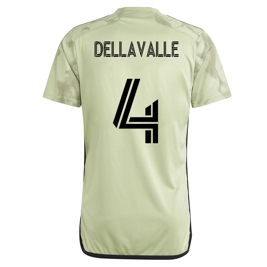 Niño Camiseta Lorenzo Dellavalle #4 Verde 2ª Equipación 2023/24 La Camisa Argentina