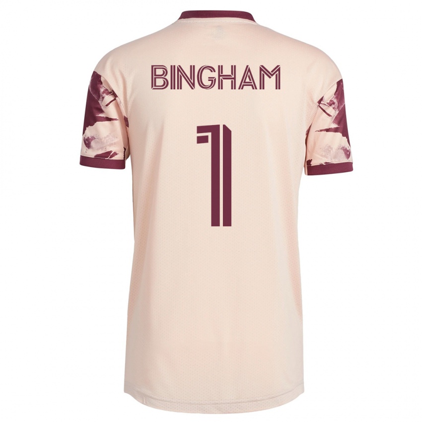 Niño Camiseta David Bingham #1 Blanquecino 2ª Equipación 2023/24 La Camisa Argentina