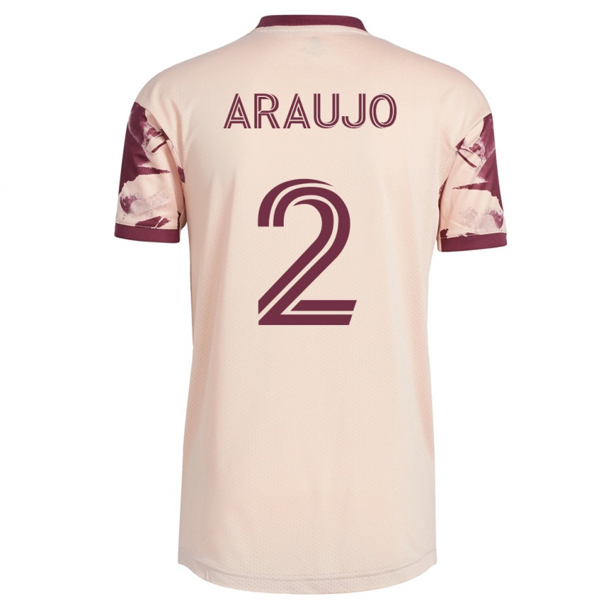 Niño Camiseta Miguel Araujo #2 Blanquecino 2ª Equipación 2023/24 La Camisa Argentina