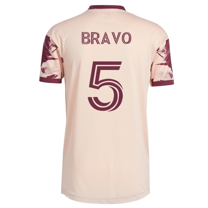 Niño Camiseta Claudio Bravo #5 Blanquecino 2ª Equipación 2023/24 La Camisa Argentina