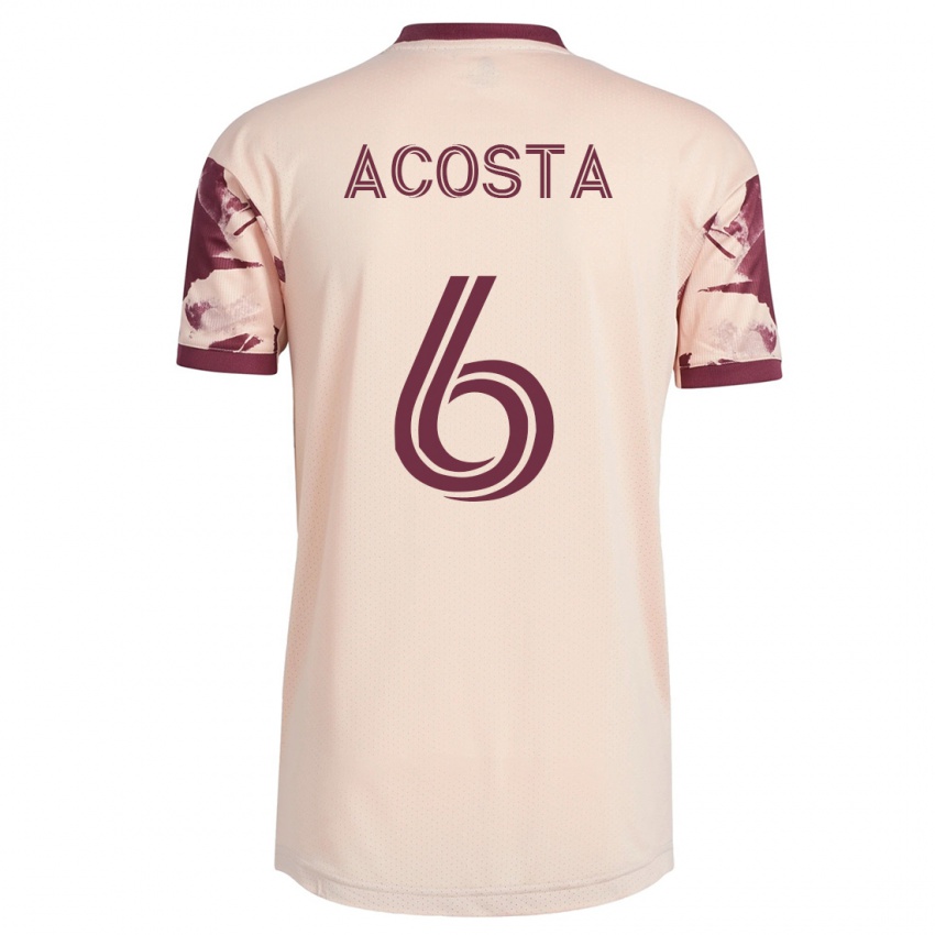 Niño Camiseta Bryan Acosta #6 Blanquecino 2ª Equipación 2023/24 La Camisa Argentina
