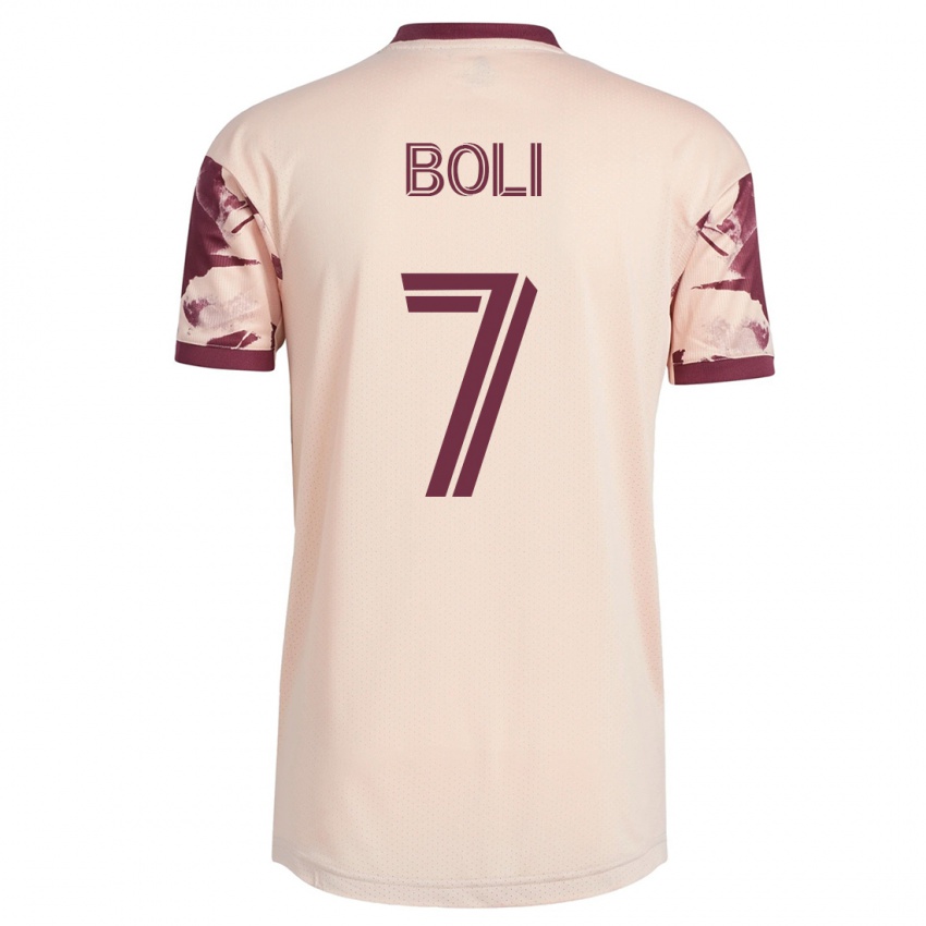 Niño Camiseta Franck Boli #7 Blanquecino 2ª Equipación 2023/24 La Camisa Argentina