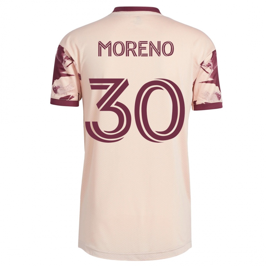 Niño Camiseta Santiago Moreno #30 Blanquecino 2ª Equipación 2023/24 La Camisa Argentina