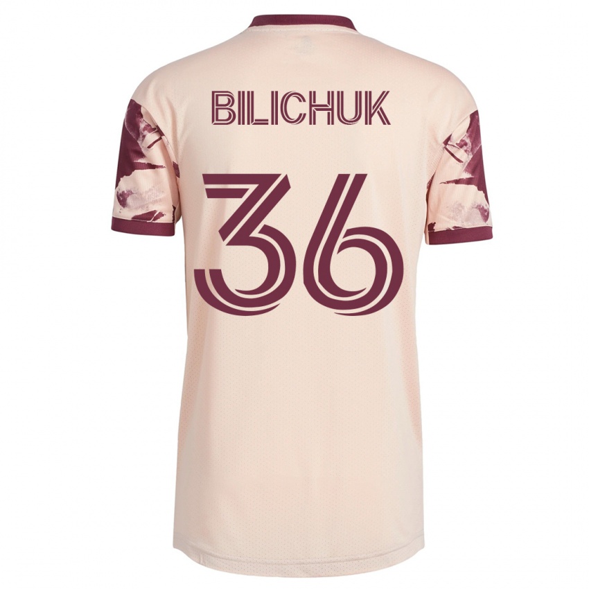 Niño Camiseta Ryan Bilichuk #36 Blanquecino 2ª Equipación 2023/24 La Camisa Argentina