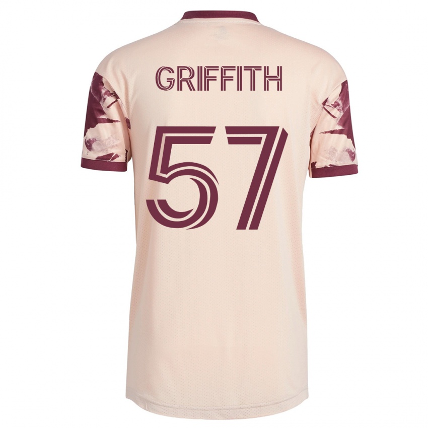 Niño Camiseta Víctor Griffith #57 Blanquecino 2ª Equipación 2023/24 La Camisa Argentina