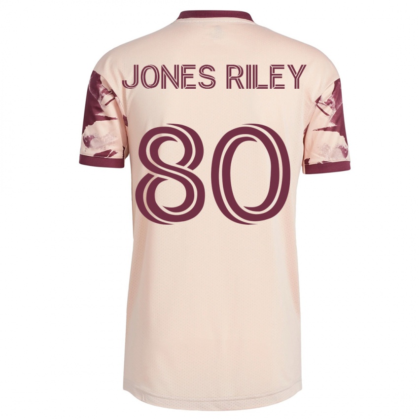 Niño Camiseta Jaden Jones-Riley #80 Blanquecino 2ª Equipación 2023/24 La Camisa Argentina