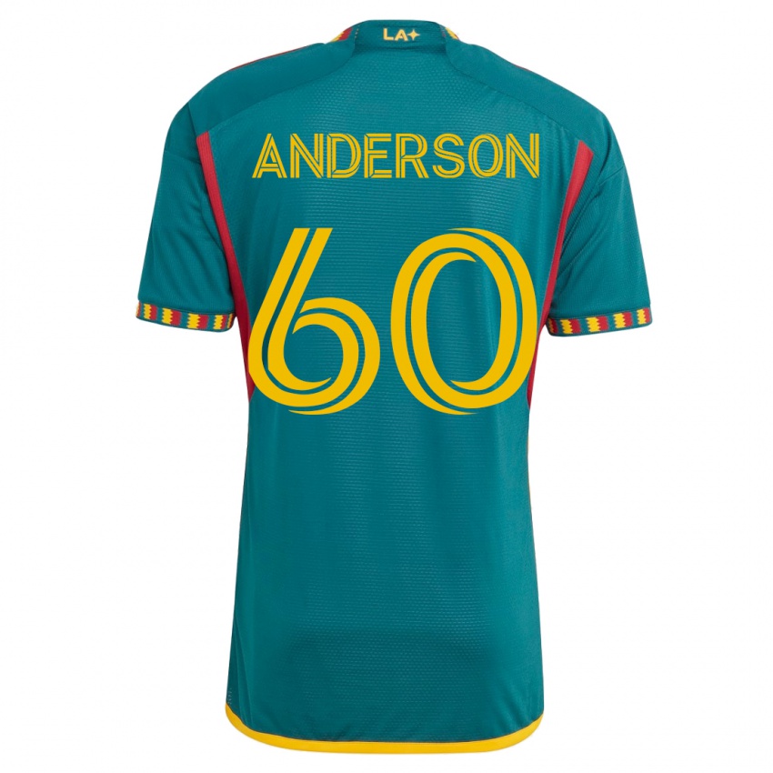 Niño Camiseta Nolan Anderson #60 Verde 2ª Equipación 2023/24 La Camisa Argentina