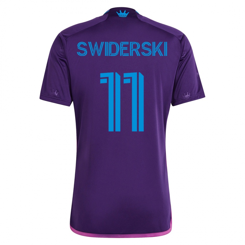 Niño Camiseta Karol Swiderski #11 Violeta 2ª Equipación 2023/24 La Camisa Argentina