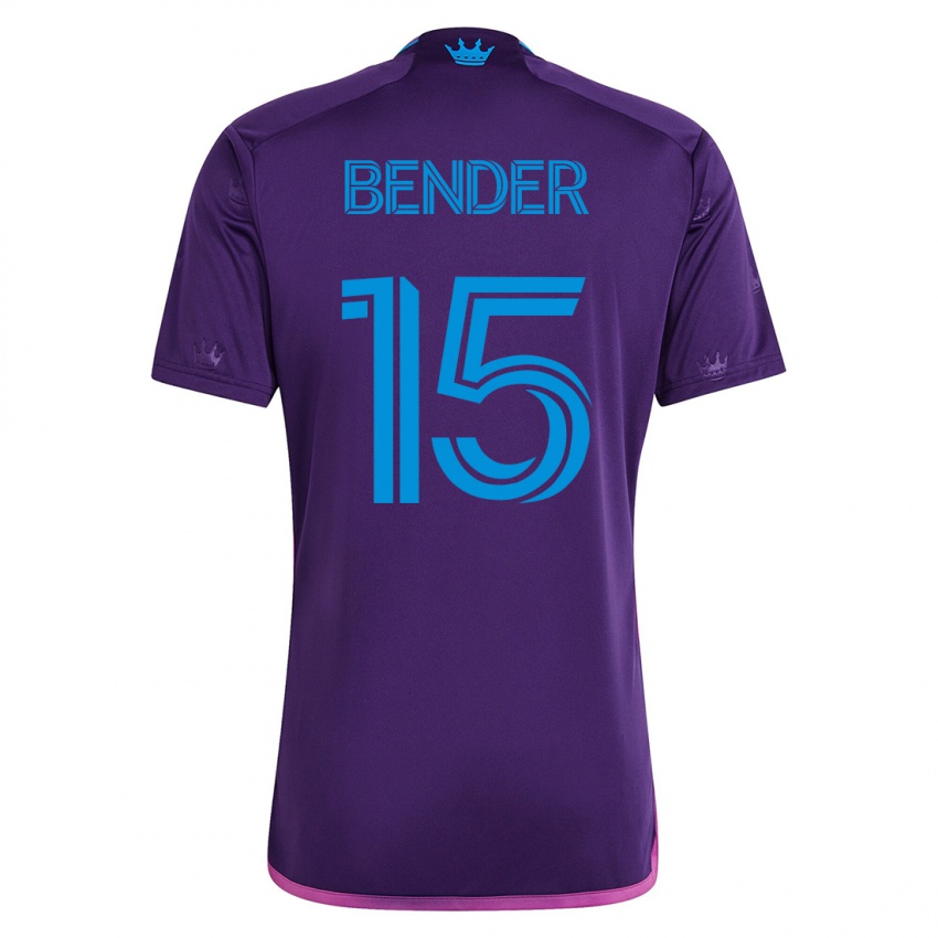 Niño Camiseta Ben Bender #15 Violeta 2ª Equipación 2023/24 La Camisa Argentina