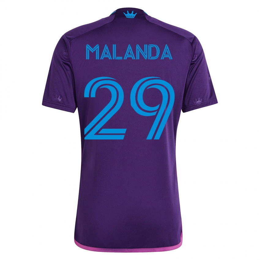 Niño Camiseta Adilson Malanda #29 Violeta 2ª Equipación 2023/24 La Camisa Argentina