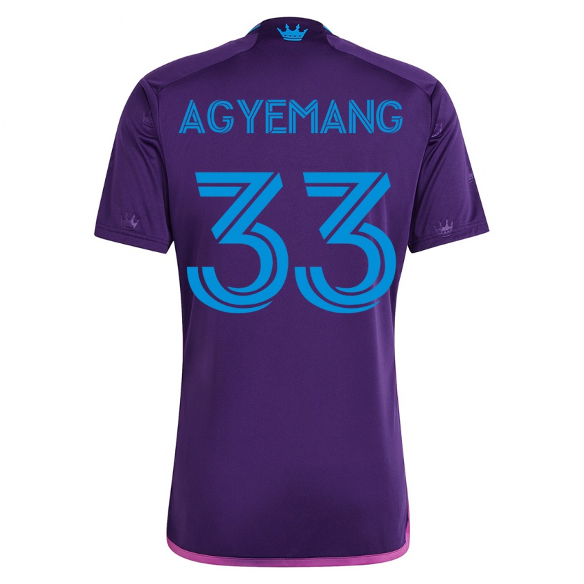 Niño Camiseta Patrick Agyemang #33 Violeta 2ª Equipación 2023/24 La Camisa Argentina