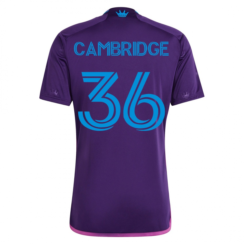 Niño Camiseta Brandon Cambridge #36 Violeta 2ª Equipación 2023/24 La Camisa Argentina