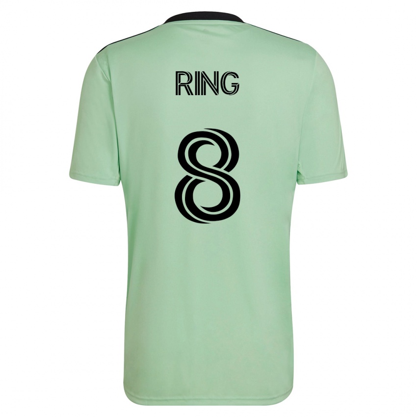 Niño Camiseta Alexander Ring #8 Verde Claro 2ª Equipación 2023/24 La Camisa Argentina