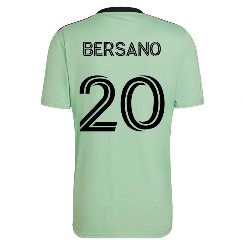 Niño Camiseta Matt Bersano #20 Verde Claro 2ª Equipación 2023/24 La Camisa Argentina