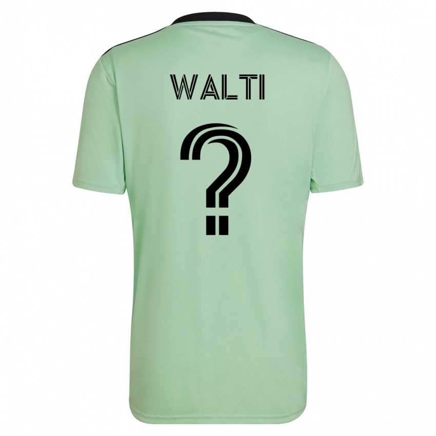 Niño Camiseta Jackson Wälti #0 Verde Claro 2ª Equipación 2023/24 La Camisa Argentina