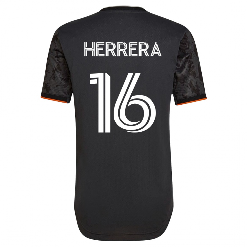Niño Camiseta Hector Herrera #16 Negro 2ª Equipación 2023/24 La Camisa Argentina