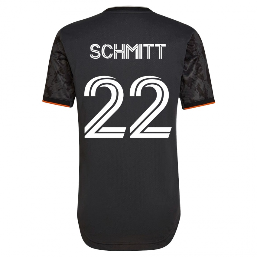 Niño Camiseta Tate Schmitt #22 Negro 2ª Equipación 2023/24 La Camisa Argentina
