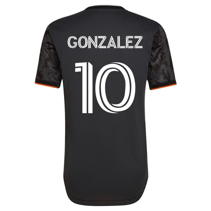 Niño Camiseta Yair González #10 Negro 2ª Equipación 2023/24 La Camisa Argentina