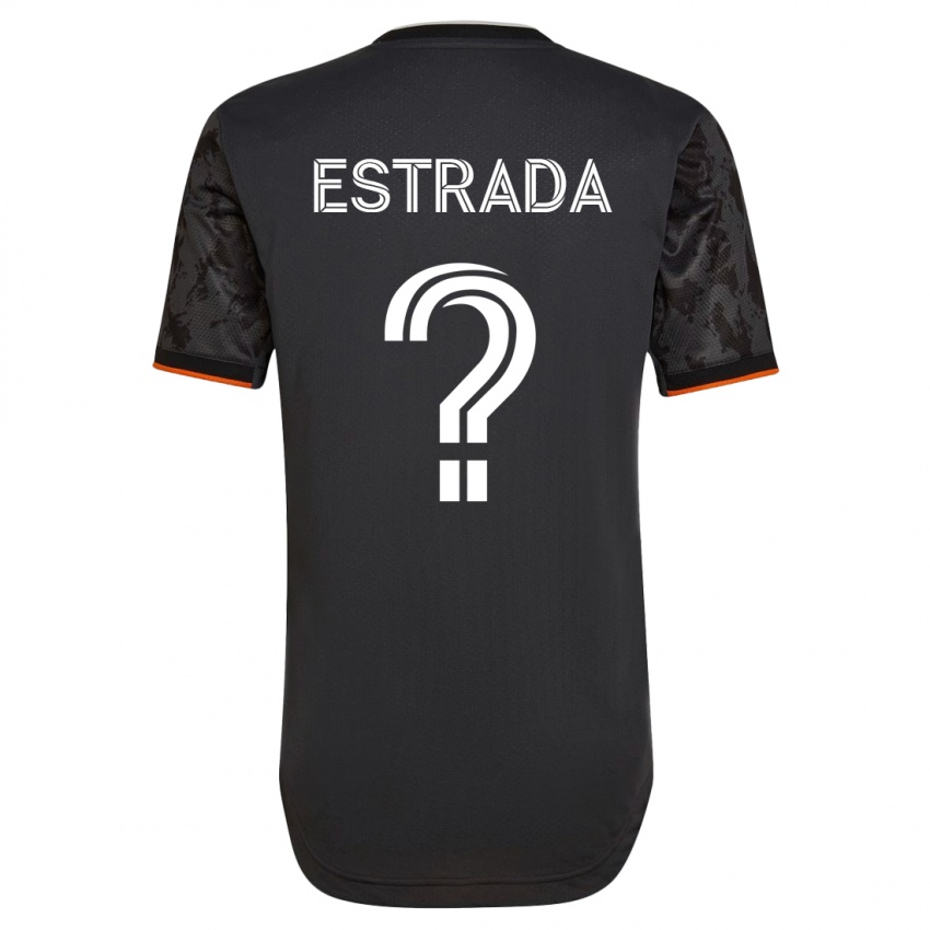 Niño Camiseta Jorge Estrada #0 Negro 2ª Equipación 2023/24 La Camisa Argentina