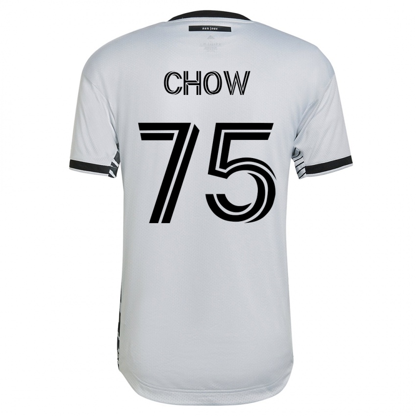 Niño Camiseta Alex Chow #75 Blanco 2ª Equipación 2023/24 La Camisa Argentina