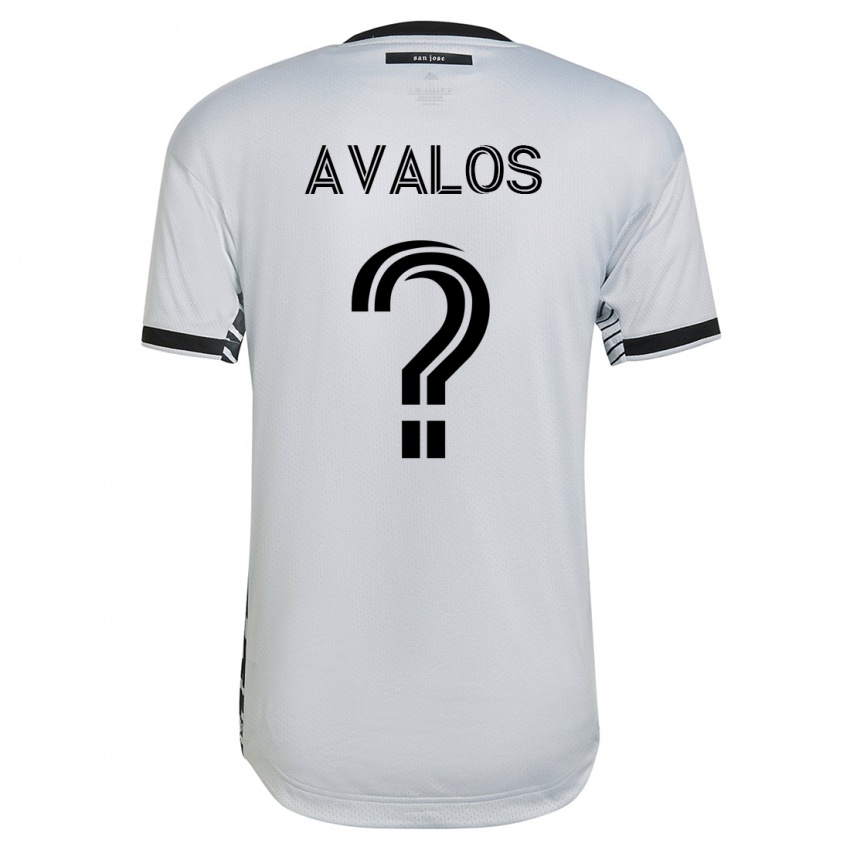 Niño Camiseta Lorenzo Avalos #0 Blanco 2ª Equipación 2023/24 La Camisa Argentina