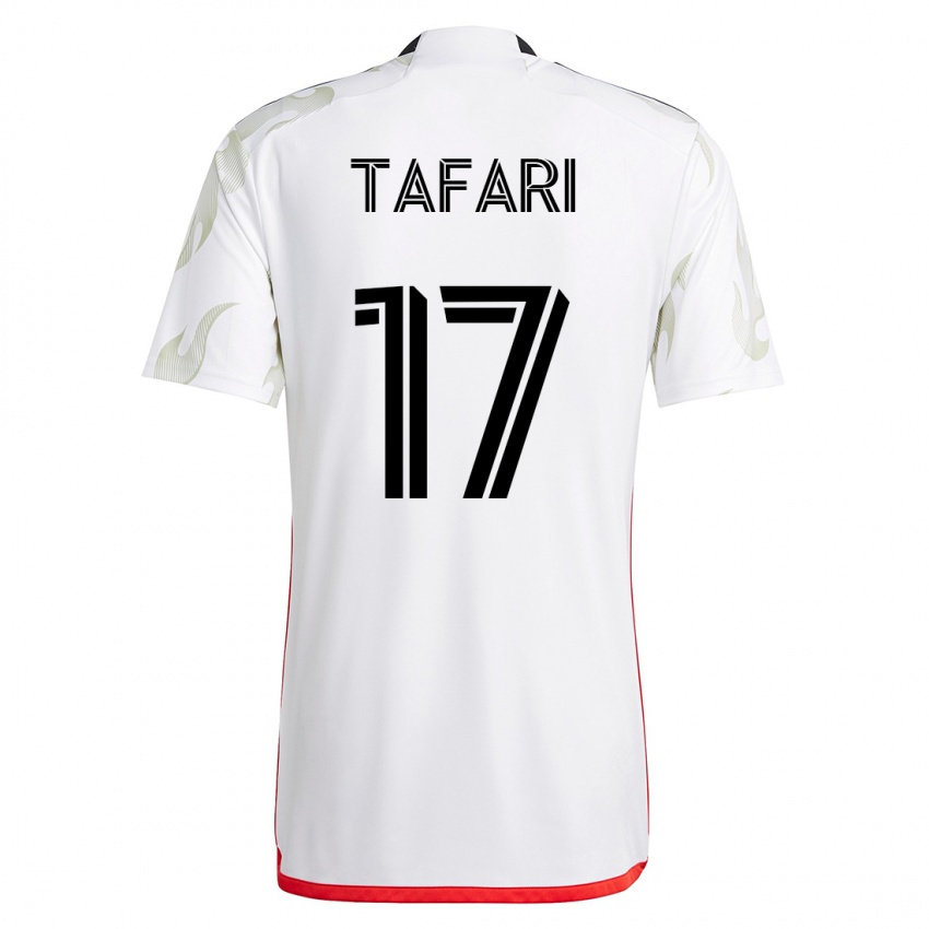 Niño Camiseta Nkosi Tafari #17 Blanco 2ª Equipación 2023/24 La Camisa Argentina