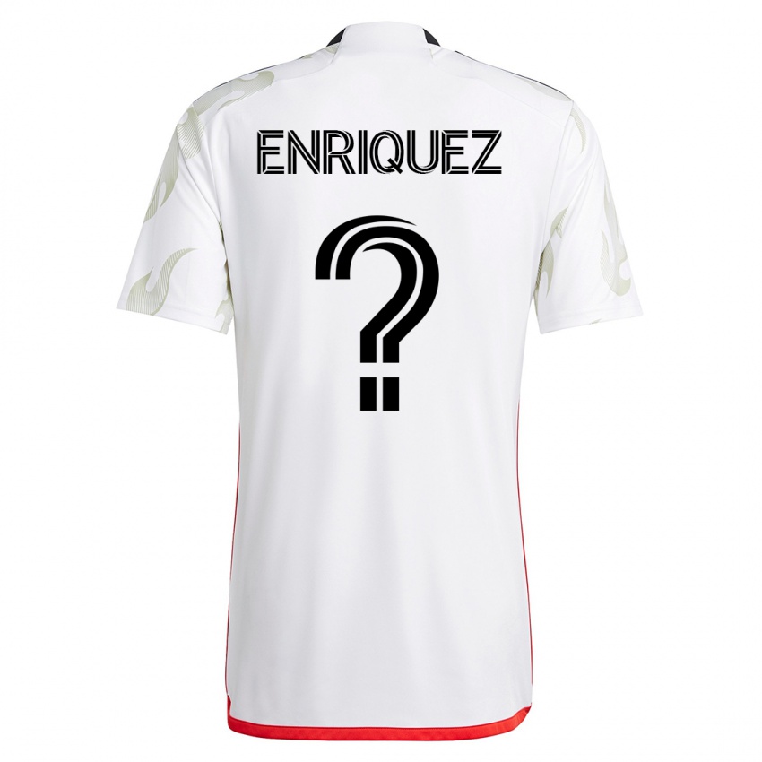 Niño Camiseta Fabian Enriquez #0 Blanco 2ª Equipación 2023/24 La Camisa Argentina