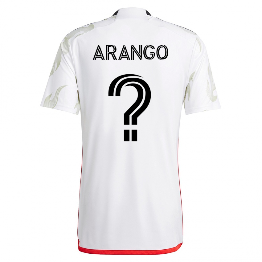 Niño Camiseta Nicolas Arango #0 Blanco 2ª Equipación 2023/24 La Camisa Argentina