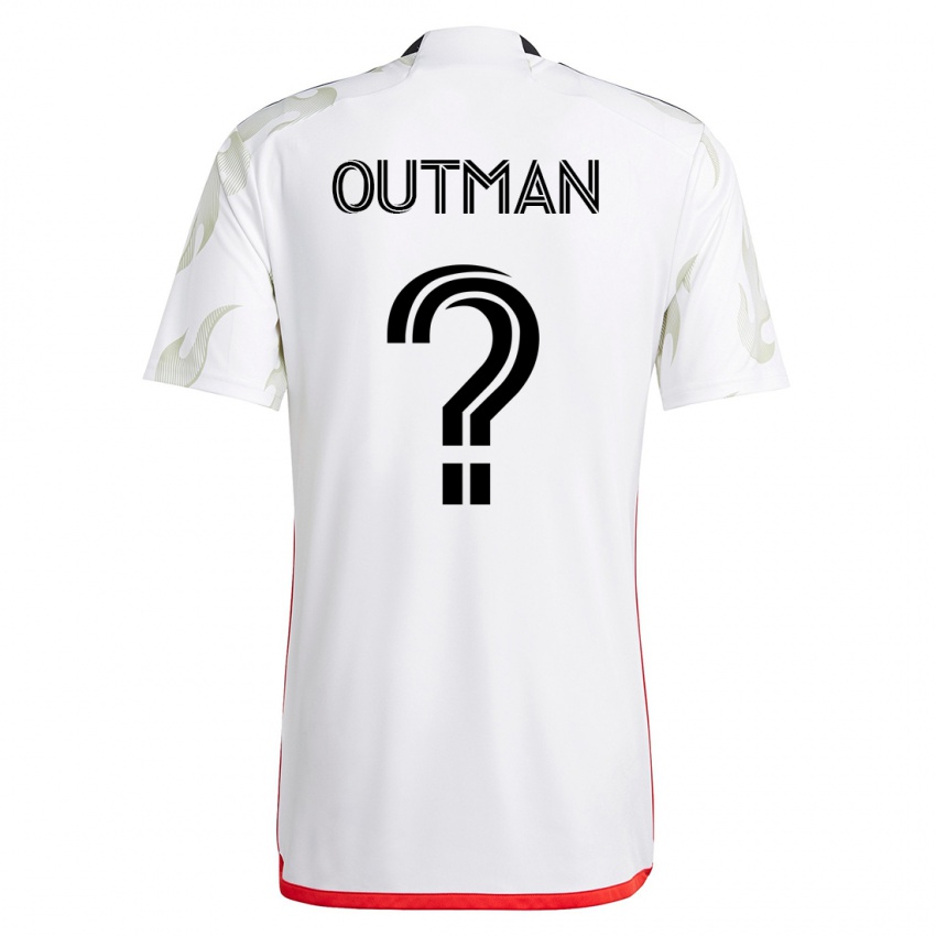 Niño Camiseta Bryce Outman #0 Blanco 2ª Equipación 2023/24 La Camisa Argentina