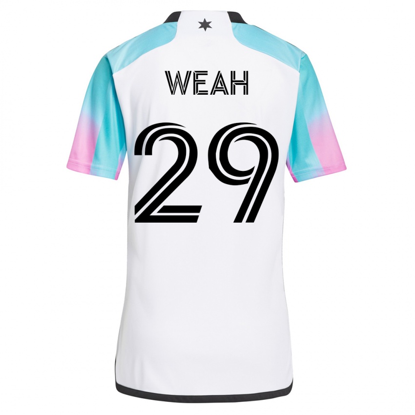 Niño Camiseta Patrick Weah #29 Blanco 2ª Equipación 2023/24 La Camisa Argentina