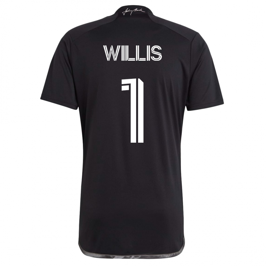 Niño Camiseta Joe Willis #1 Negro 2ª Equipación 2023/24 La Camisa Argentina